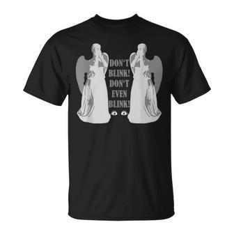 Alert Weeping Angels Don't Even Blink 2 Sci Fi T-Shirt - Monsterry UK