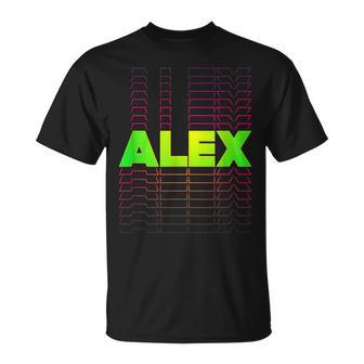 Alex Idea De Regalo Para Niños Hombres Primer Nombre Alex Camiseta unisex - Regaloses