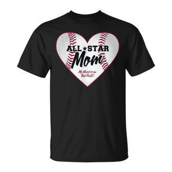 All-Star Baseball Mom T-Shirt - Monsterry