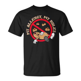 My Allergy My Rules Peanut Allergy T-Shirt - Monsterry DE