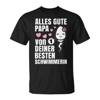 Alles Gute Papa Wünscht Dir Dein Beste Schwimmerin Father's Day S T-Shirt - Geschenkecke