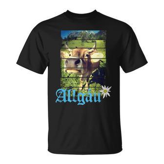 Allgäu Alpenintage Kuh Bayern Deutschland Souvenir S T-Shirt - Geschenkecke