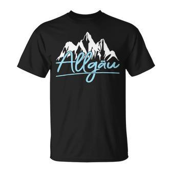 Allgäu Berge Wandern Klettern T-Shirt - Seseable