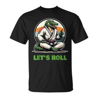 Alligator Bjj Gi Brazilian Jiu Jitsu Kampfkunst Let's Roll T-Shirt - Geschenkecke