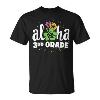 Aloha 3Rd Grade Third Teacher First Day Back To School T-Shirt - Monsterry AU