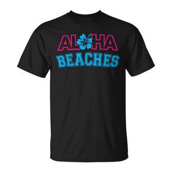 Aloha Beaches Hawaii Hawaiian Aloha T-Shirt - Monsterry CA