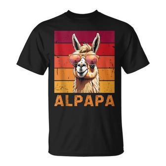 Alpapa Alpaca Fan Llama Fan Lover Father's Day Animals Papa T-Shirt - Thegiftio UK
