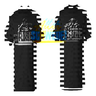 Alter Schwede! Schwarzes T-Shirt, Blau-Gelber Aufdruck, Unisex - Seseable