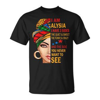 Alysia Name Surname Family Last First Name Alysia T-Shirt - Seseable