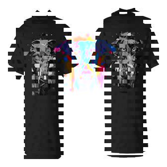 Amante De Los Perros Coloridos Galgo Españolistoso Galgo Camiseta unisex - Regaloses