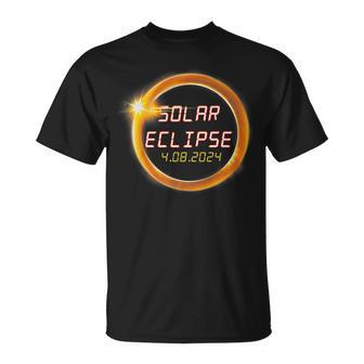 America April 8 Total Solar Eclipse 2024 Usa Map Totality T-Shirt - Thegiftio UK