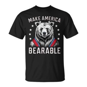 Make America Bearable I Choose The Bear Team Bear America T-Shirt - Monsterry UK