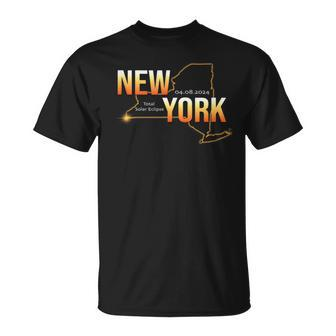 America Eclipse 2024 New York Usa Total Solar Eclipse T-Shirt - Seseable