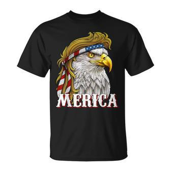 America Patriotic Usa Flag Eagle Of Freedom 4Th Of July T-Shirt - Monsterry UK