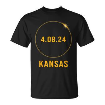 America Totality 04 08 24 Total Solar Eclipse 2024 Kansas T-Shirt | Mazezy DE