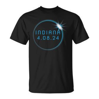 America Totality 2024 Indiana Total Solar Eclipse Chaser T-Shirt - Seseable