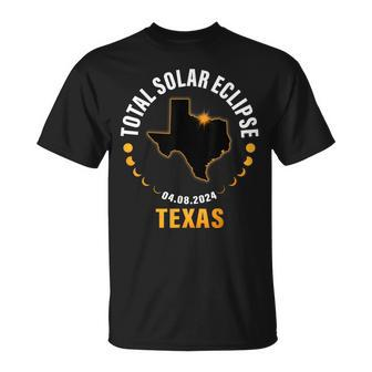 America Totality Total Solar Eclipse 04082024 Texas T-Shirt - Seseable