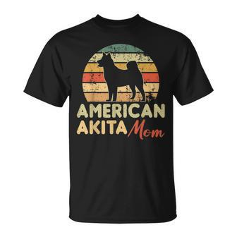 American Akita Mom Retro Vintage American Akita T-Shirt - Monsterry