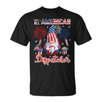 All American Costume Dispatcher 4Th Of July Job Team T-Shirt | Mazezy