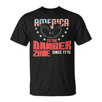 American Eagle 4Th Of July Independence Day Danger Zone T-Shirt - Monsterry DE