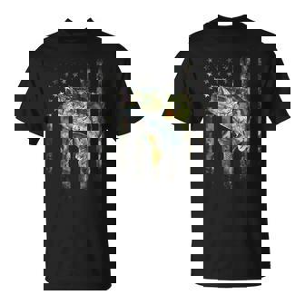 American Flag Print On The Back Camo Bass Fish Fishing T-Shirt - Monsterry