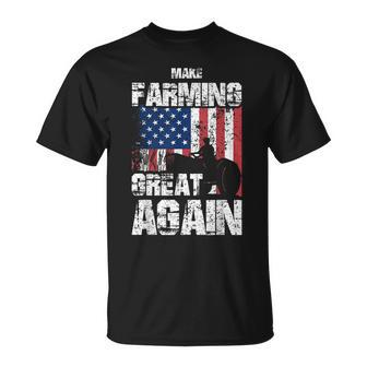 American Flag Make Farming Great Again Farm For Farmers T-Shirt - Monsterry