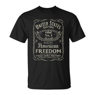 American Freedom Whiskey Vintage Graphic T-Shirt - Monsterry CA