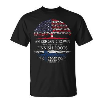 American Grown With Finnish Roots Finland T-Shirt - Monsterry CA