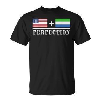 American Sierra Leone Perfection Flag T-Shirt - Monsterry CA