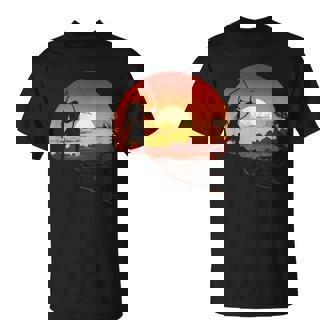 Amérindien Chef Indien Guerrier Autochtone Coucher Du Soleil T-Shirt - Cadeauxyz