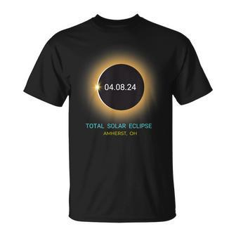 Amherst Oh Total Solar Eclipse 040824 Ohio Souvenir T-Shirt - Seseable