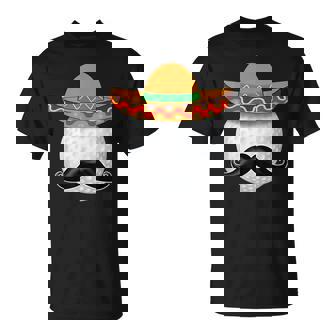 Amusant Avec Moustache De Balle De Golf Mexicaine T-Shirt - Cadeauxyz