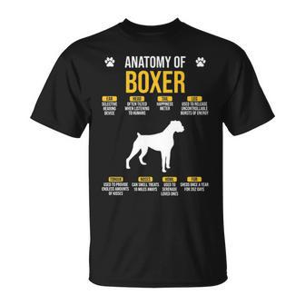 Anatomy Of Boxer Dog Lover T-Shirt | Mazezy