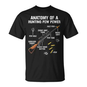 Anatomy Of A Pew Pewer Hunter Rifle Gun Hunting T-Shirt | Mazezy