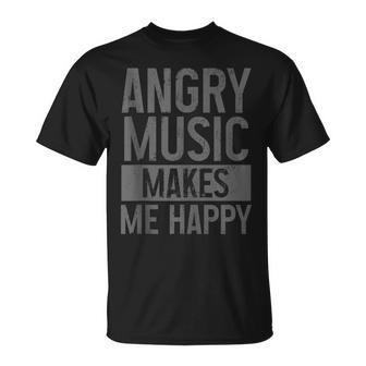 Angry Music Heavy Metal Death Metal Metalhead Metal Fan T-Shirt - Monsterry