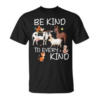 Animal Love Vegetarian Vegan Be Kind To Every Kind T-Shirt - Monsterry CA