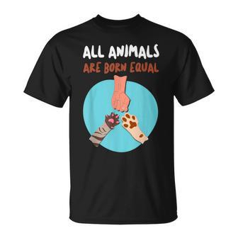 All Animals Are Born Equal Equality For Everyone T-Shirt - Monsterry