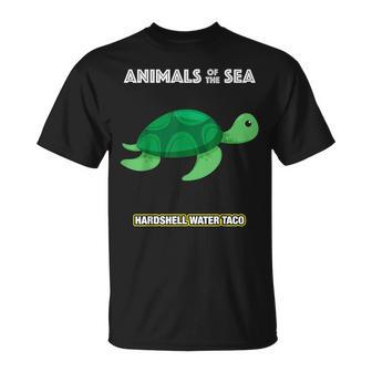 Animals Of The Sea Ocean Humor Meme Cute Turtle T-Shirt - Monsterry