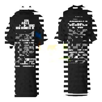 Animals Of The World Animals Names Ideas T-Shirt - Seseable