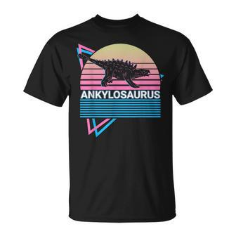 Ankylosaurus Dinosaur Retro T-Shirt | Mazezy