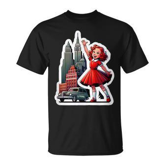 Annie's New York Adventure Broadway Musical Theatre T-Shirt | Mazezy