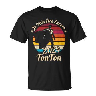Annonce Deuxième Grossesse Jeais Être Encore Tonton 2024 T-Shirt - Cadeauxyz
