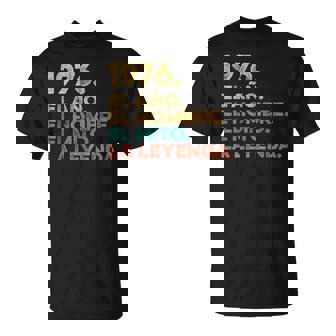 Año Hombre Mito Leyenda Cumpleaños Regalointage 1976 Camiseta unisex - Regaloses
