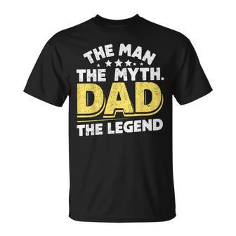 Apparel The Man The Myth Dad Fathers Day T-Shirt - Seseable