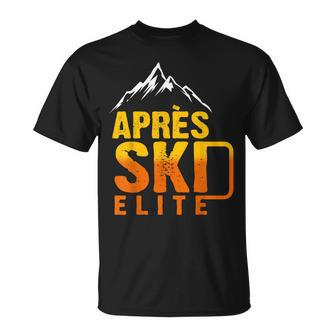 Apres Ski Elite Outfit Winter Team Party & Sauf T-Shirt - Seseable