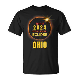 April 8 2024 Total Solar Eclipse Ohio Eclipse T-Shirt - Seseable
