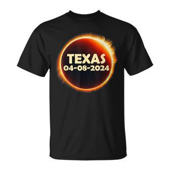April 8 Totality Texas T-Shirt | Mazezy