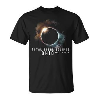 April 9 2024 Eclipse Solar Total Ohio Eclipse Lover Watching T-Shirt - Seseable