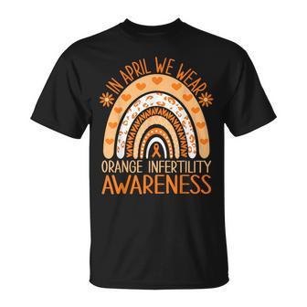 In April We Wear Orange Infertility Awareness T-Shirt - Monsterry CA