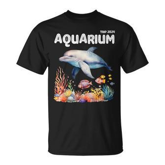 Aquarium Squad Sea Animal Lover Zoo Trip Dolphins Club 2024 T-Shirt | Mazezy